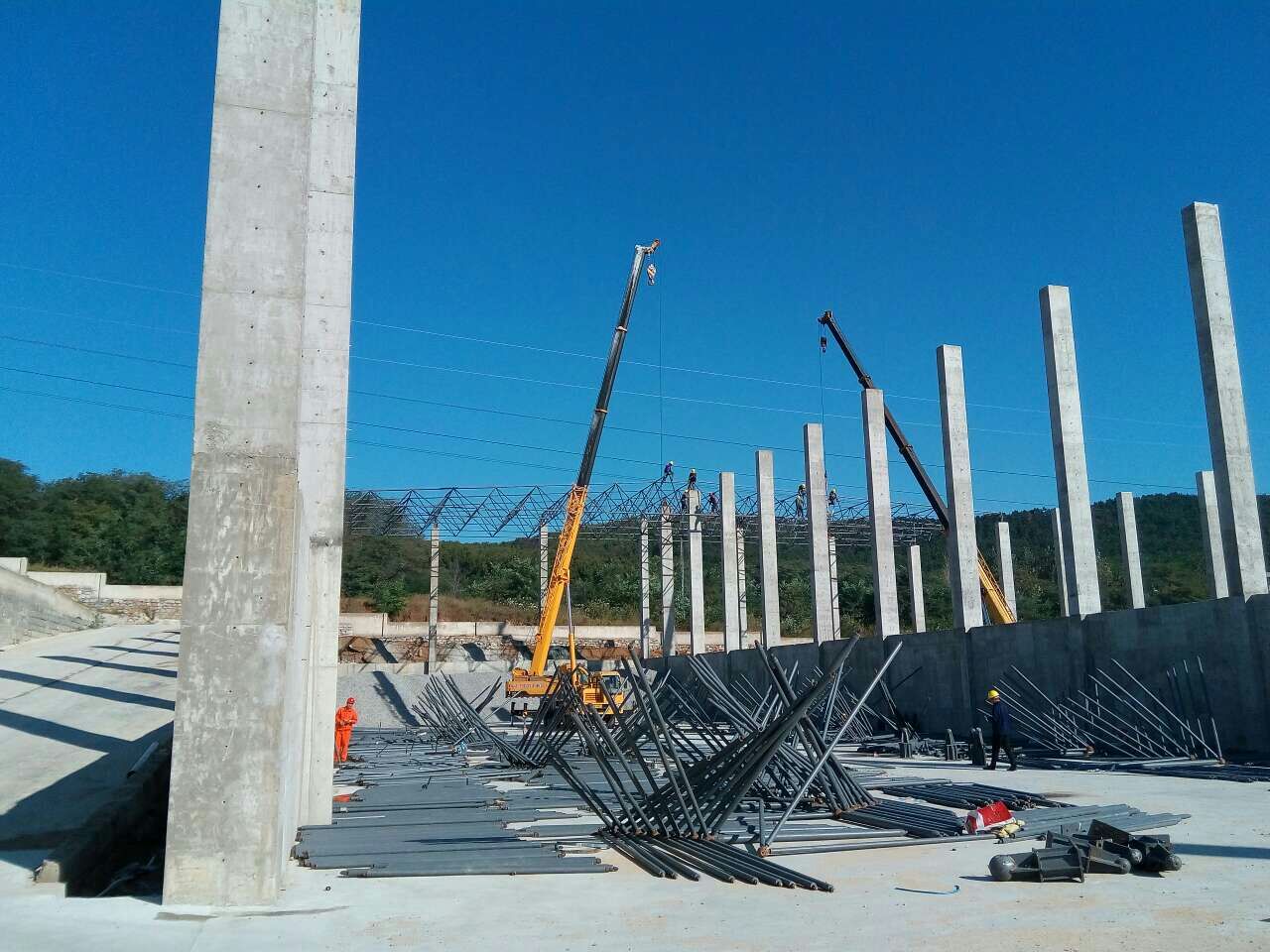 塔城搅拌站网架